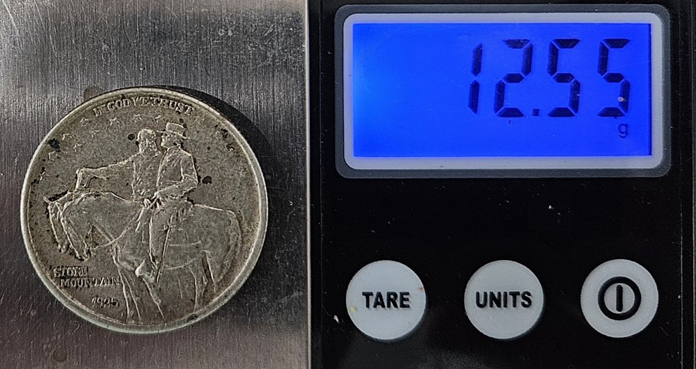 1925 Stone Mountain 90% Silver Half Dollar