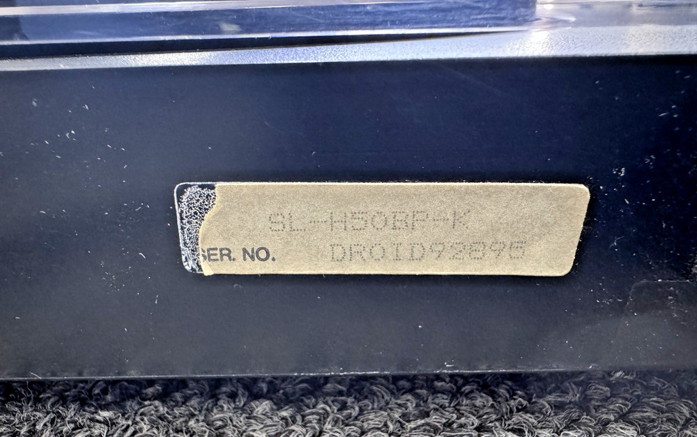 Panasonic Automatic Turntable SL-H50BP-K, UNTESTED - AS IS
