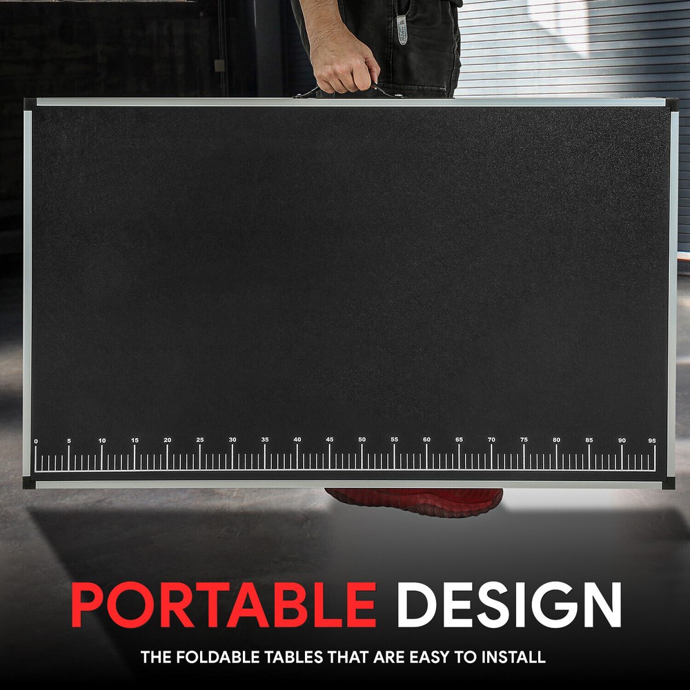 Portable Multi-Functional Measurable Folding Work Table Workbench w/ Handle