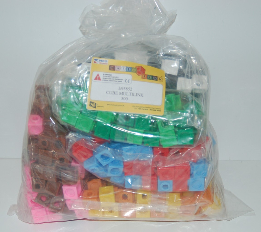 NES Arnold Cube MULTILINK, 10 Colors Set/500 Item #E95852 Teaching Manipulative