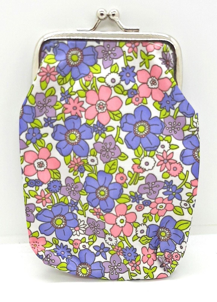 Eclipse Pink & Purple Flowered Designed Vinyl 100s Cigarette Pack Case