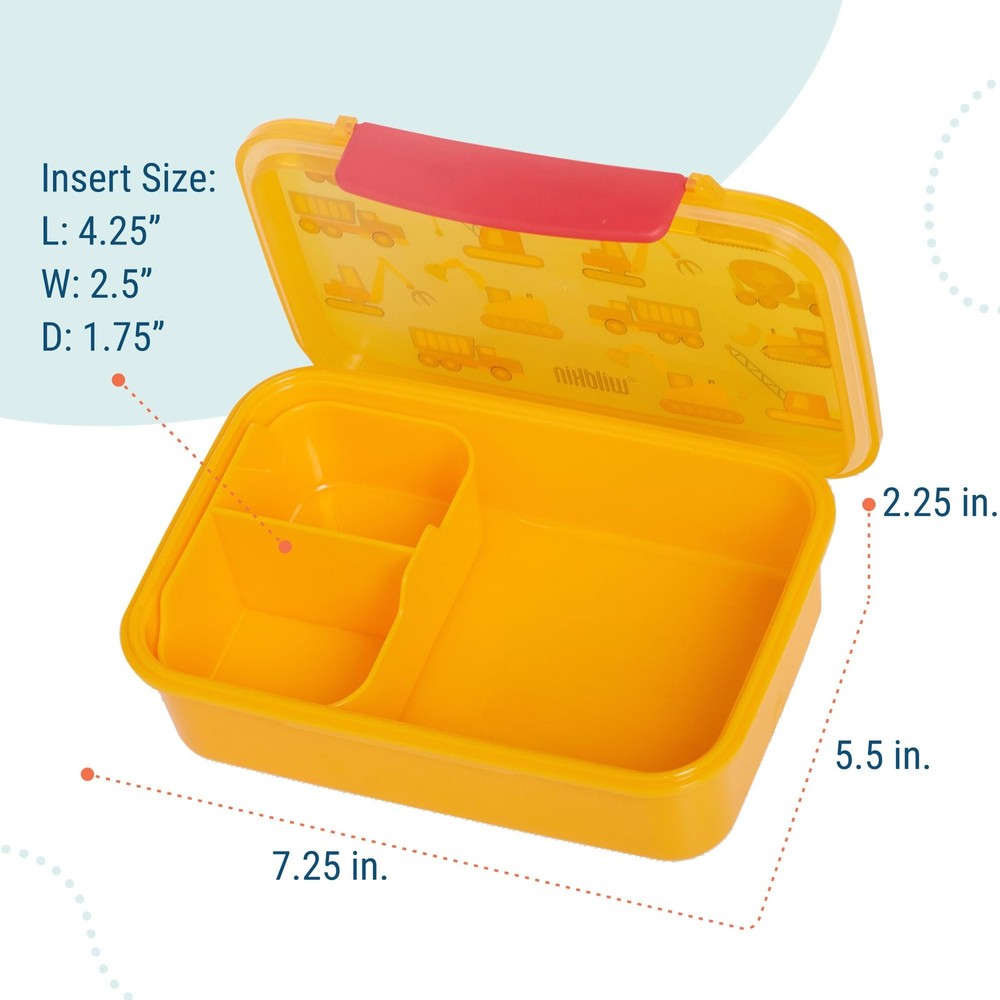 Wildkin Under Construction Reusable Food Container Bento Box
