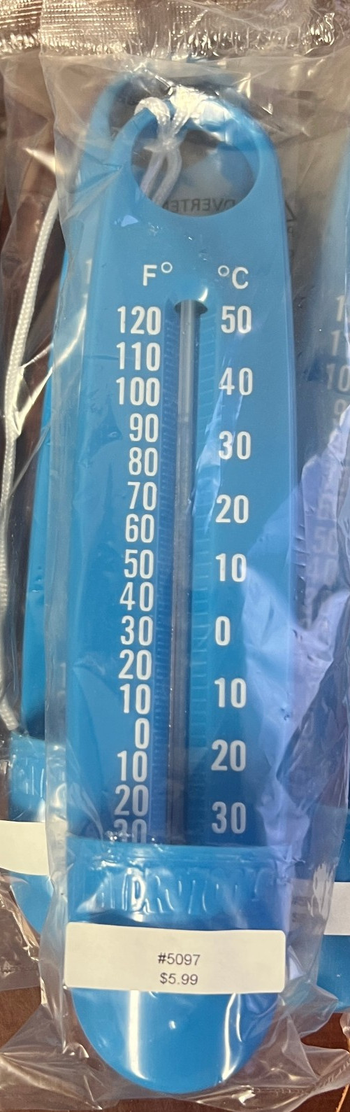 Swimline Hydrotools floating swimming pool thermometer item 5097