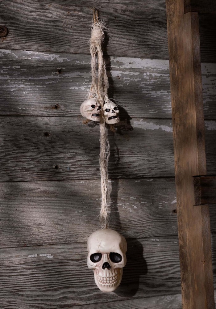 24" Hanging Skulls