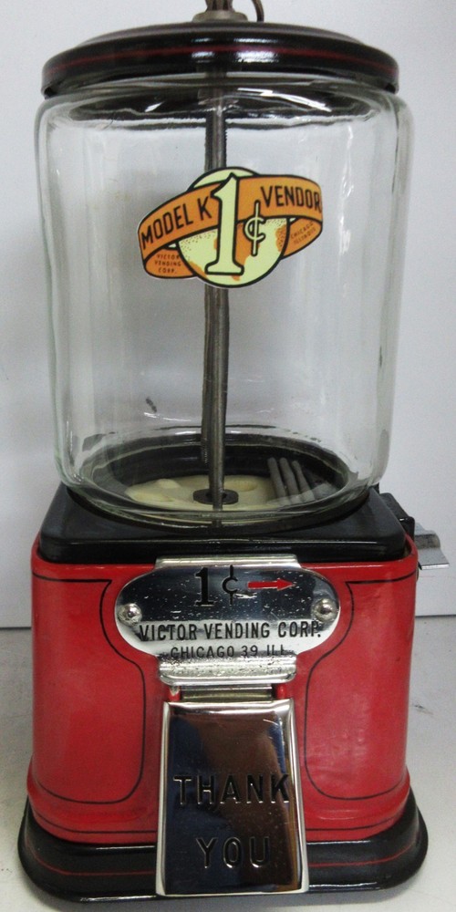 VICTOR MODEL K / SIDEWINDER PENNY VENDING MACHINE