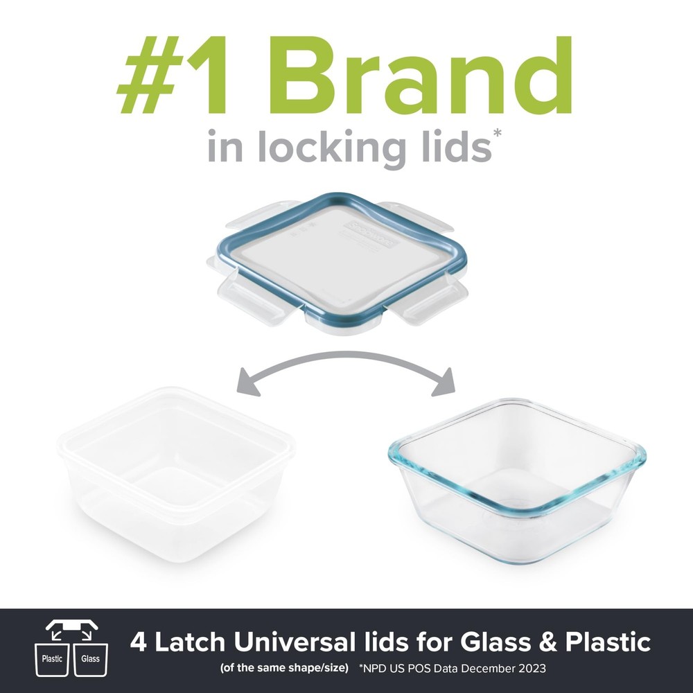 Snapware Plastic Total Solution 16-Pc Food Storage 8 Pack, multi-color