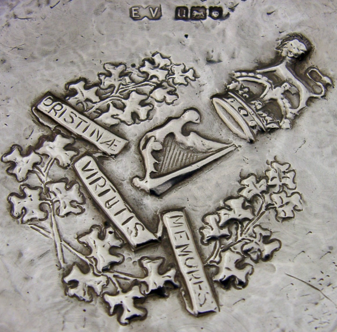 STERLING SILVER 8th KINGS ROYAL IRISH HUSSARS BOWL HAND MADE 1955 MILITARY 50g