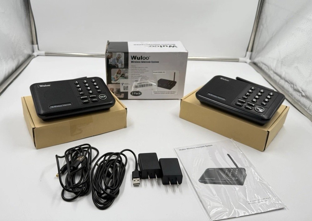 Wuloo WL666 Wireless Intercoms System - Black