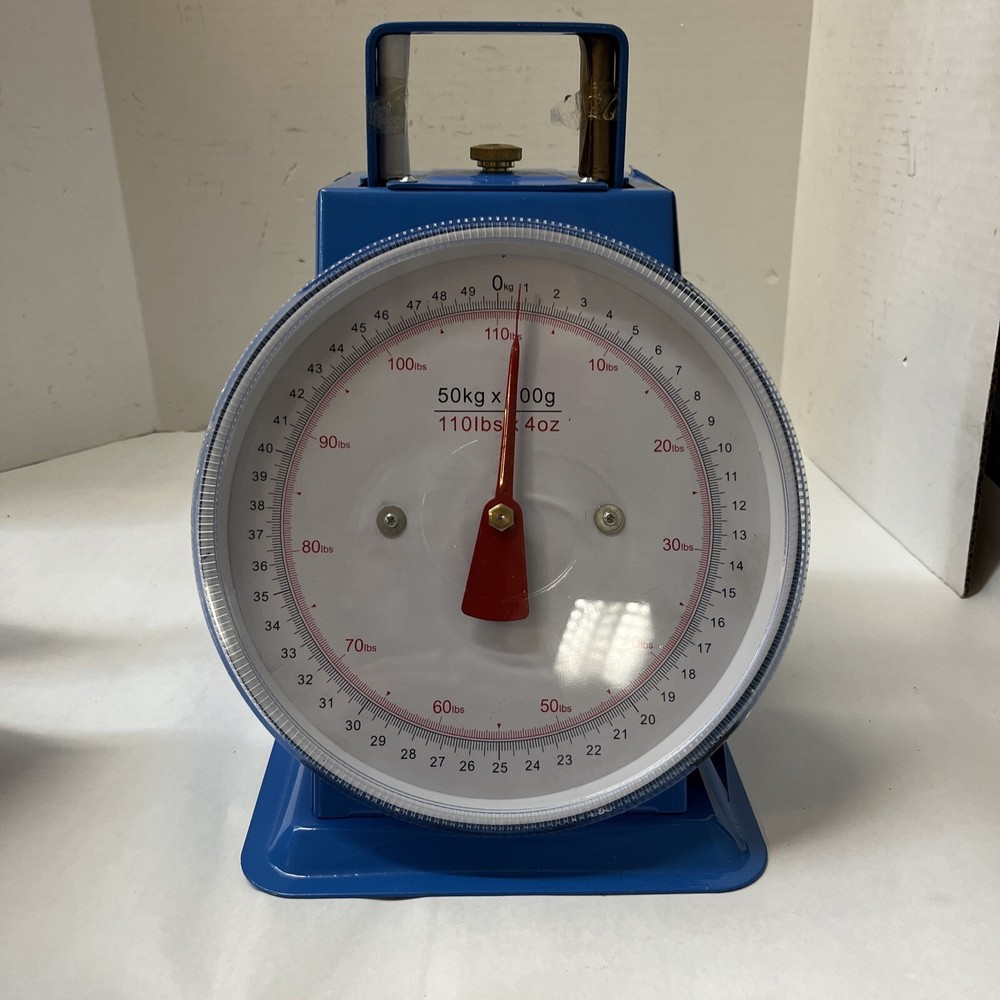 Unbranded Mechanical Spring Dial Scale 9"x9" ** See Description **