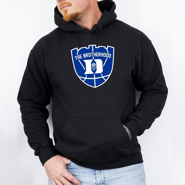 Brotherhood Duke Basketball themed Adult Hoodie - Black
