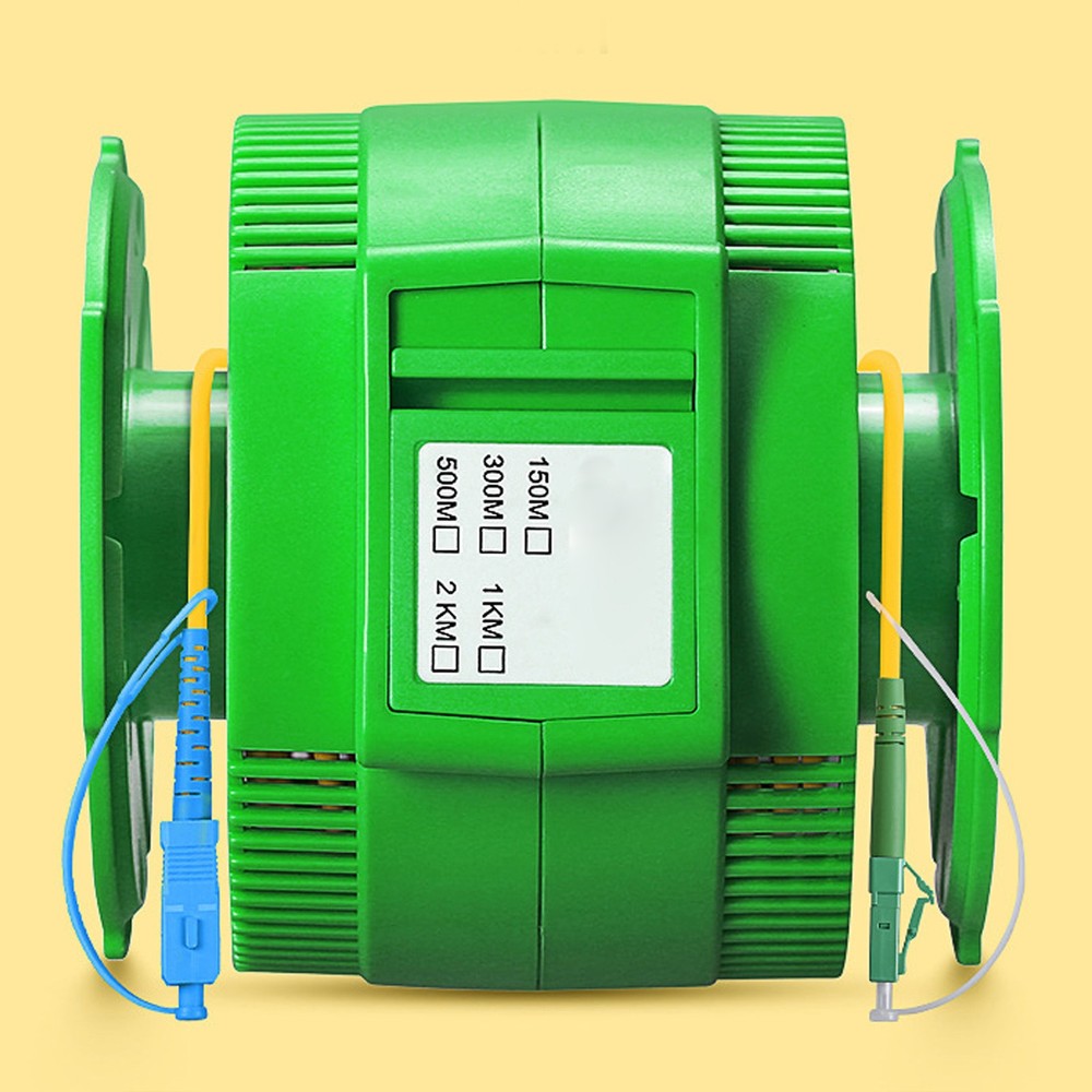 1000M OTDR Cable Box SCUPC LCAPC Connector Single Mode Fiber Optic Test E