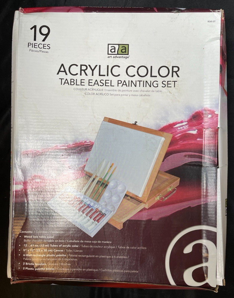 Large Multi-Craft Bundle Table Easel Paint Set Looms Diamond Art String Art Kits