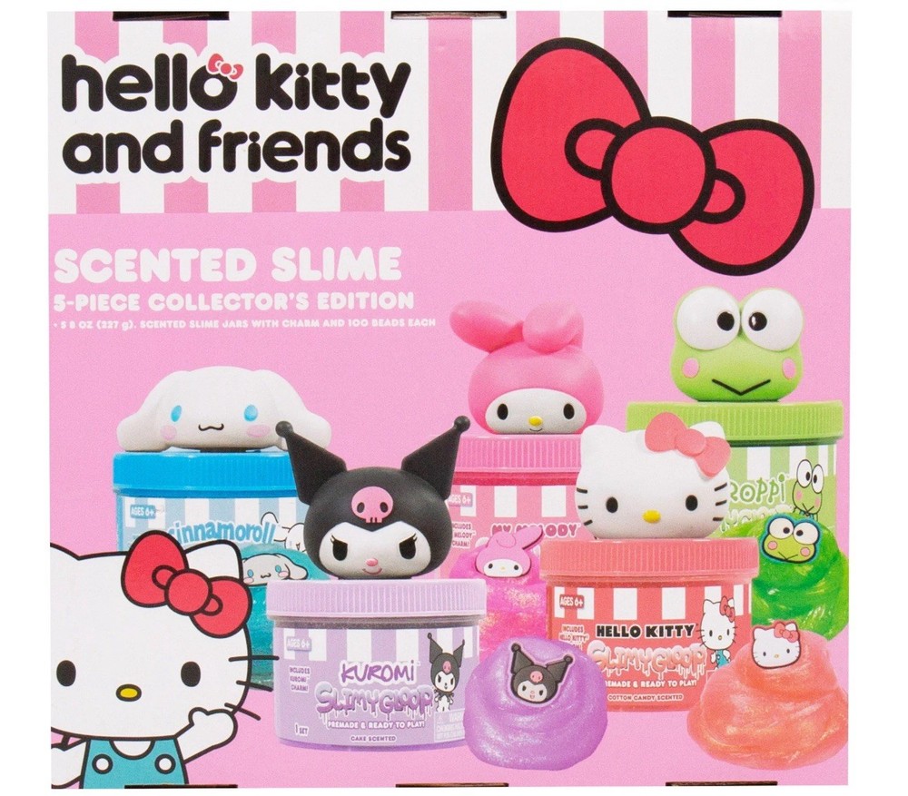 5-Pack Scented Slime Jars with Cute Character Lids, Soft Texture, Gift Set...