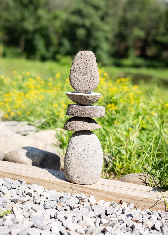 5 Stone - 15” Stylized Stone Cairn