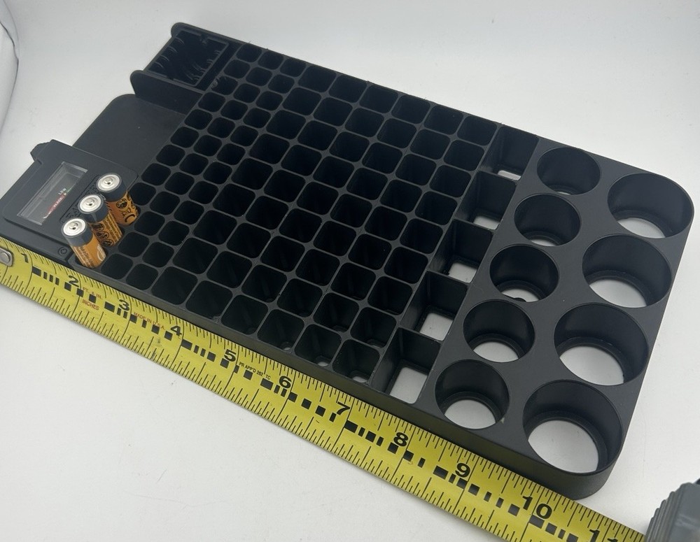 Battery Storage Organizer Tray for AAA AA 9V C D Plus Tester