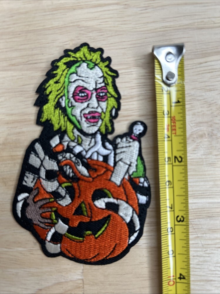 Beetlejuice Embroidered Iron On Patch