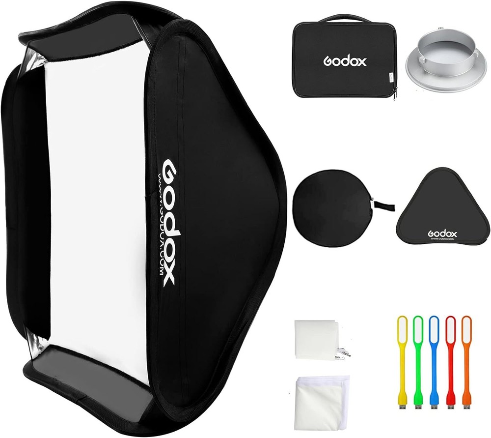 Godox 32X32 Softbox Kit Photography Lighting Modifier With Carrying Case