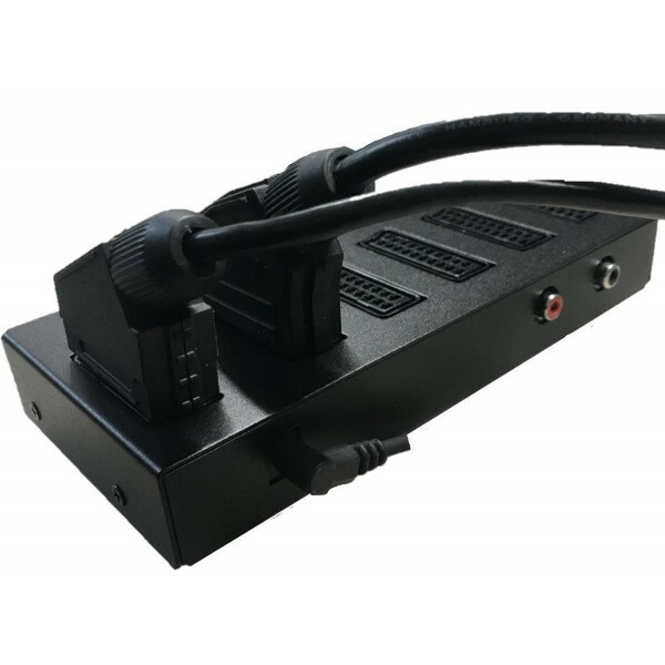 Mini Hydra - 5 inputs 1 output automatic SCART switch by Lotharek (metal case)