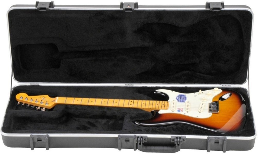 SKB Cases 1SKB-66PRO Pro Rectangular Electric Guitar Case, ABS Exterior Shell