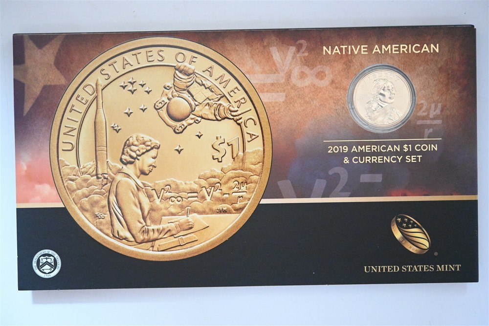 2019 Native American $1 Enhanced Coin & Currency Set Space Program