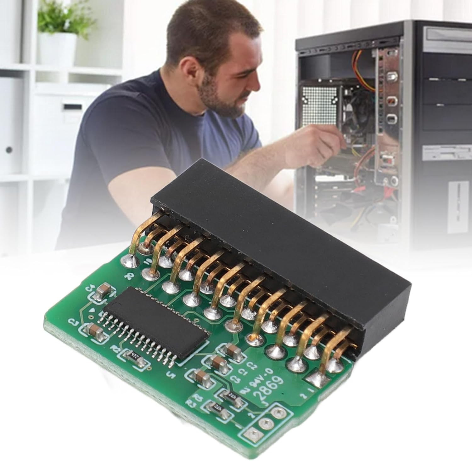 20Pin TPM 2.0 Module for Supermicro AOM TPM 9665V TCG 2.0, Vertical Trusted Mod