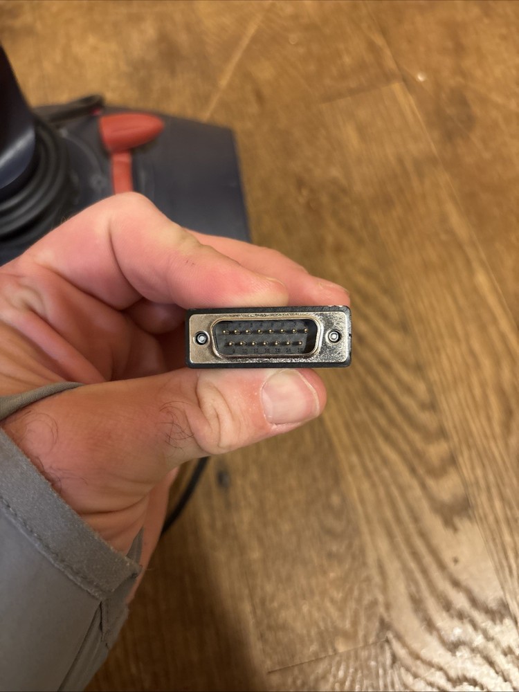 Logitech Black Red WingMan Interceptor Force Joystick Controller PC USB Untested