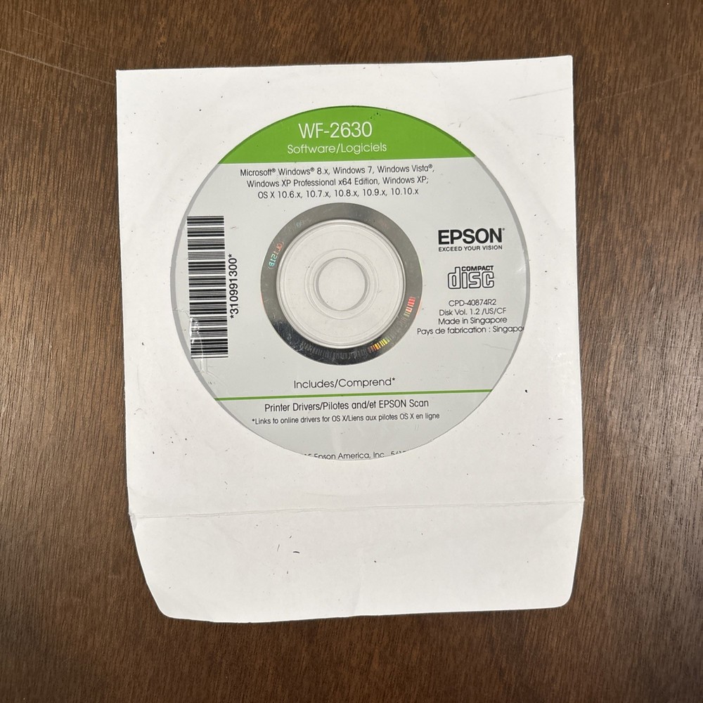 WF-2630 Software/Logiciels