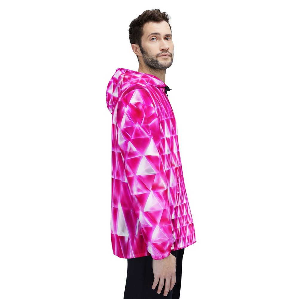Pink Shimmer Windbreaker Jacket (AOP)