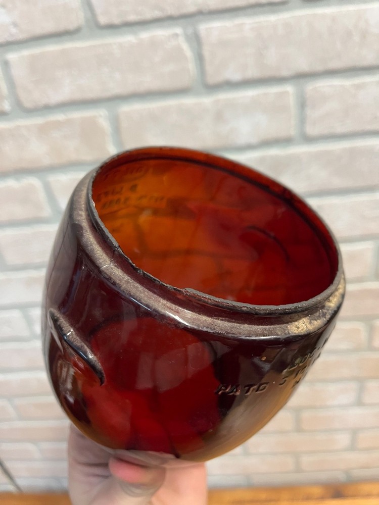 Dietz D-Lite Original Ruby Red Lantern Globe Replacement Part Loc-Nob H1