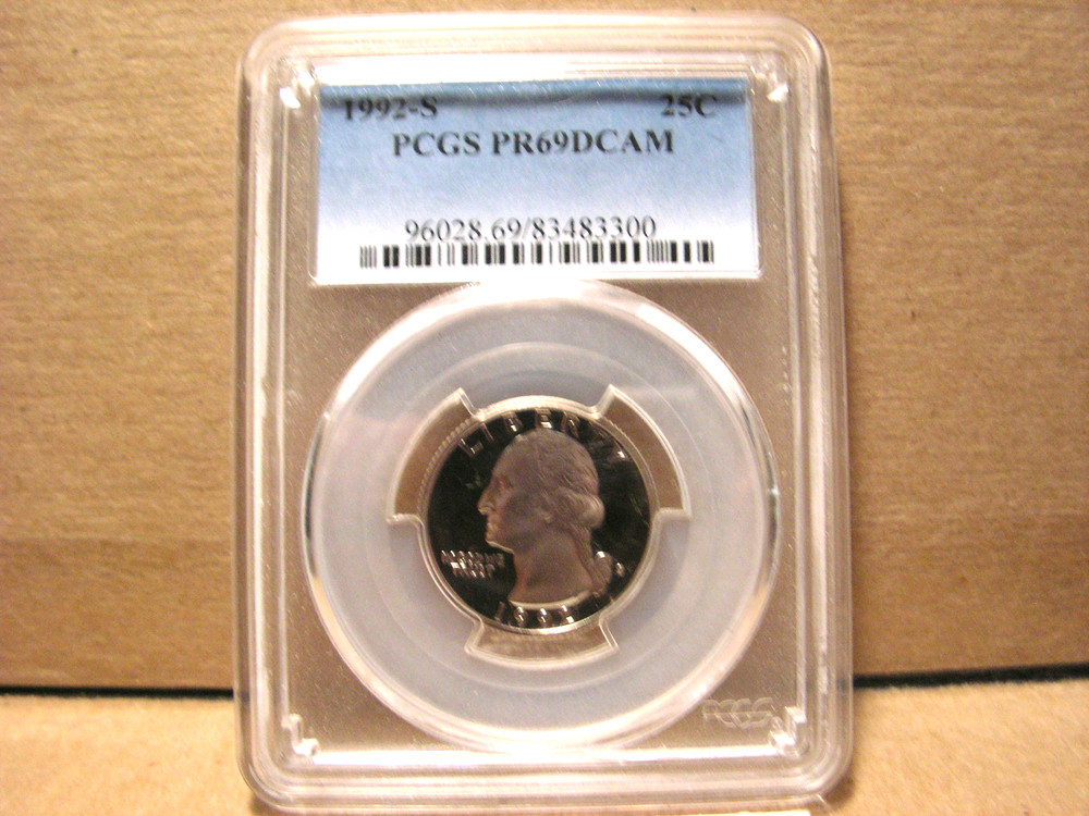 1992 - S Washington Quarter PCGS PR69 DCAM