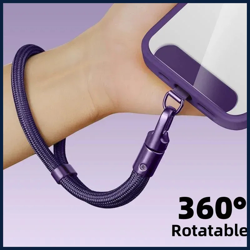 Universal Adjustable Mobile Phone Lanyard Short Wrist Strap with Self-locking