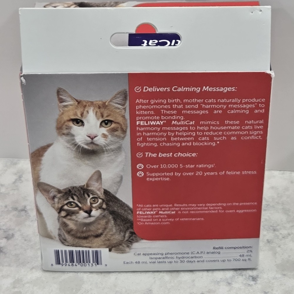 Feliway Multicat Plug In Diffuser Starter Kit Cats Calming Refill With Extras