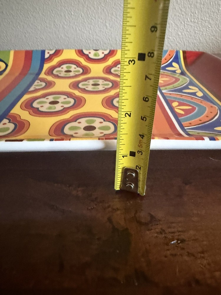 Pier 1 Imports MEXICALI 18" Rectangular Serving platter, Ironstone, EUC