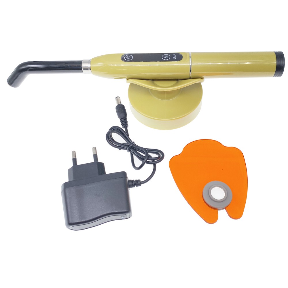 Dental Wireless Cordless LED Cure 1 Second Curing Light Lamp 2000mw US/EU Plug