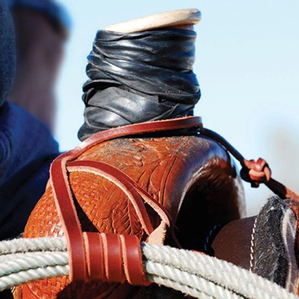 Lariat Rope Holder Strap Handmade Martin Saddlery with Button Knot New