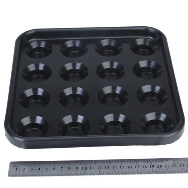 Black Tray Box Holder CaseHolds 16 Snooker Billilard Balls