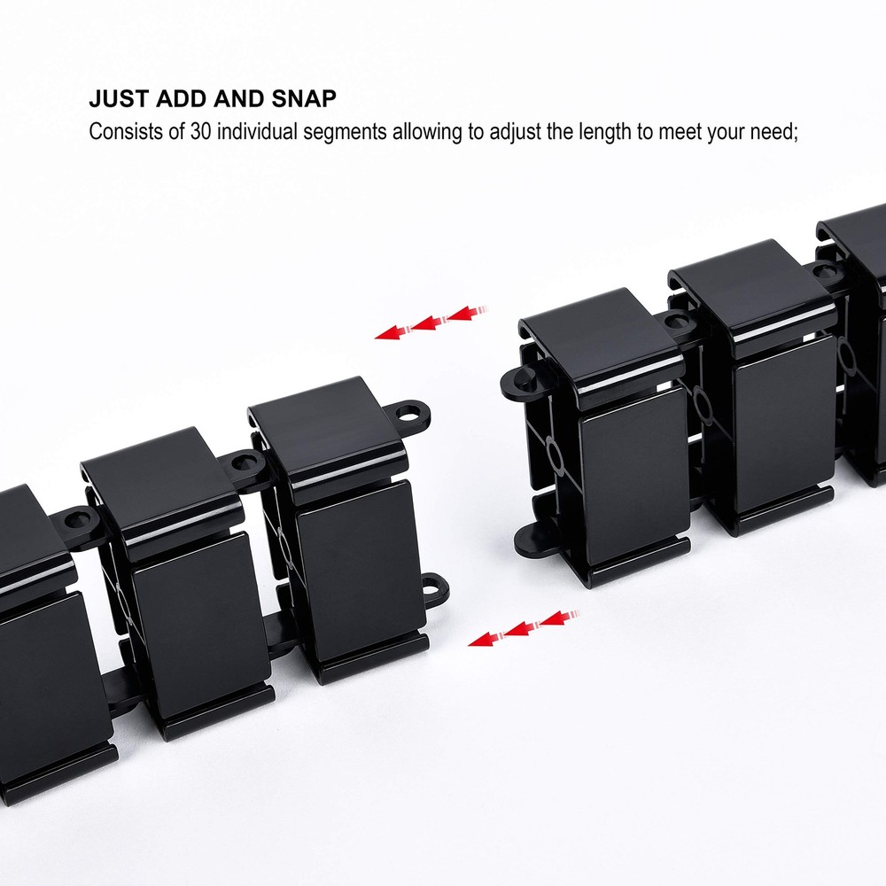 Vwindesk Vertebrae Cable Management Spine Kit | Height Adjustable Desk Quad E...