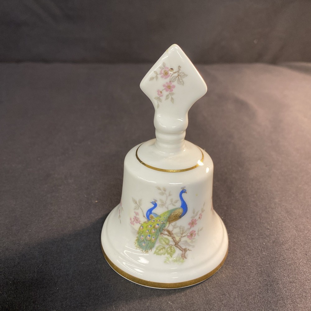 Countess Fine Bone China Bell- Peacock Pattern- RARE
