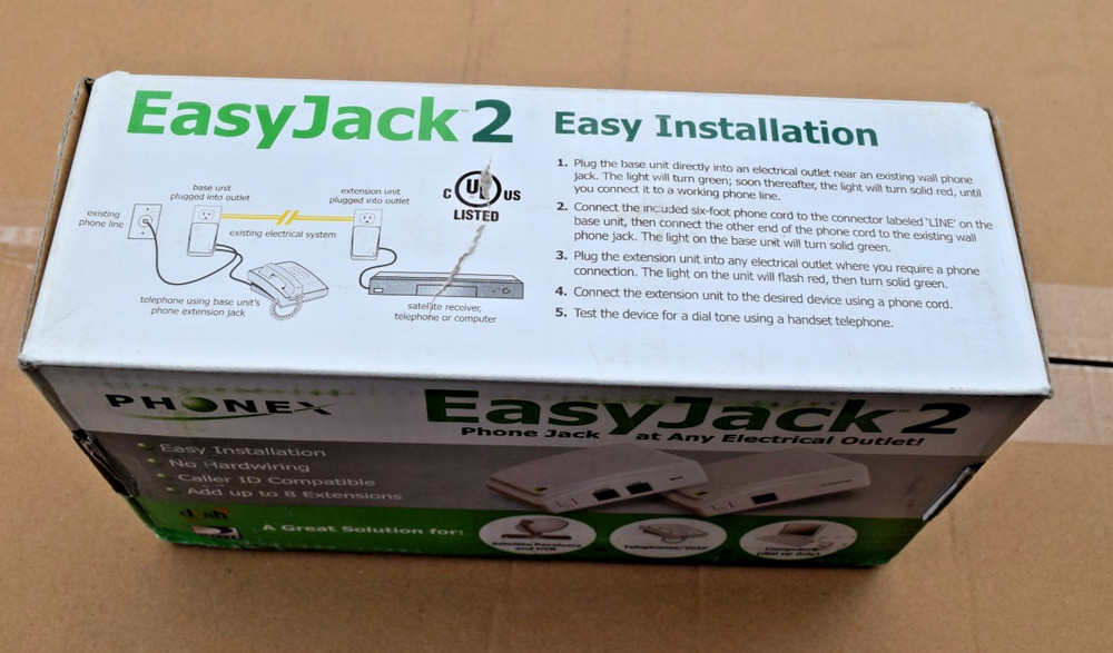 Easy Jack 2 Wireless Web Jack System - DATA ONLY PHONEX PX211 NEW 150171
