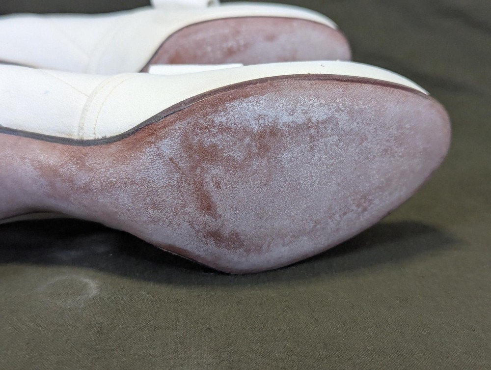 WWII Women's White US Marine Corps Bow Pump Shoes in Box Uniform USMC WAVES 7