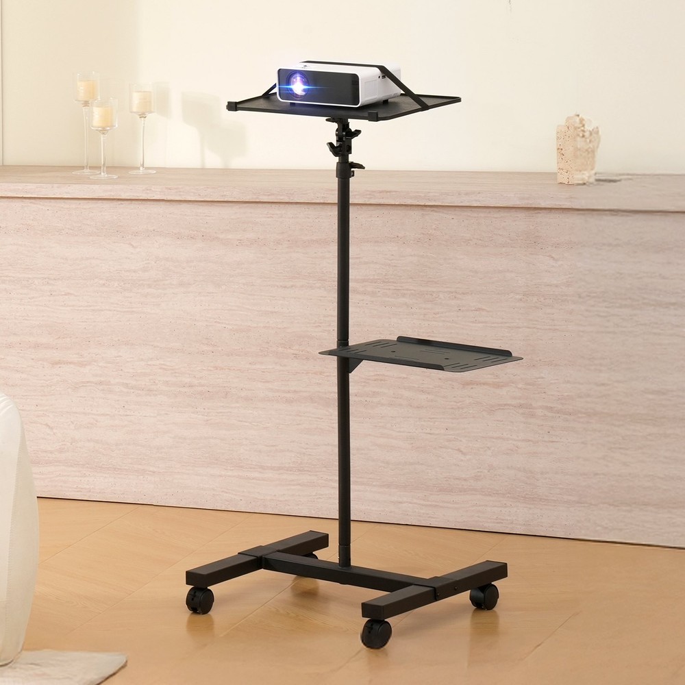Projector Stand with Wheels,Projector Floor Stand Adjustable Height from 22.8