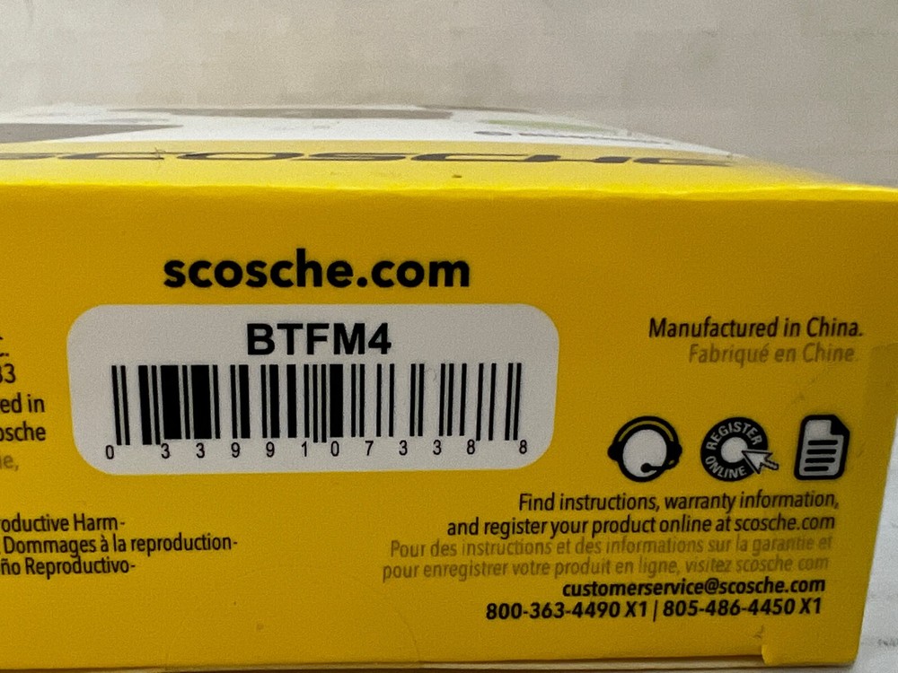 Scosche BTFreq Wireless Bluetooth Hands-Free Car Kit BTFM4