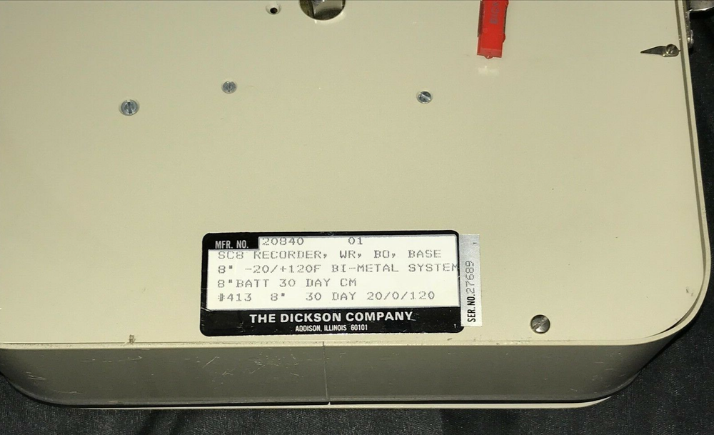 Dickson Temperature & Humidity Recorder SC8 - Used