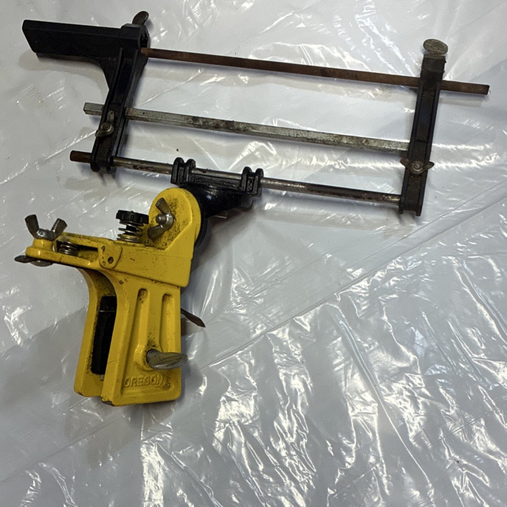 Oregon File Guide Chainsaw Sharpening Tool Yellow Black Metal