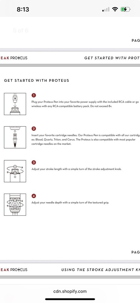 peak proteus Red Adjustable Stroke