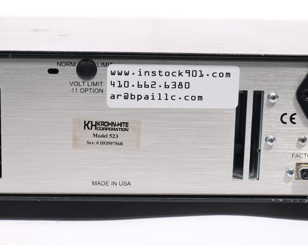 Krohn-Hite 523 Precision DC Voltage / Current Source / Calibrator