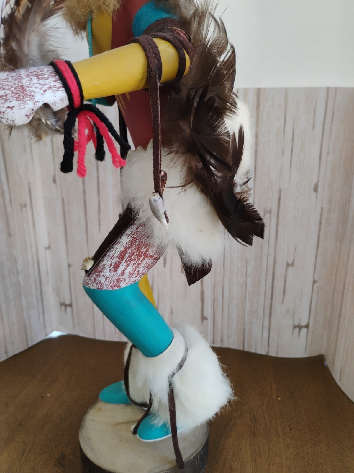 Vintage Large Navajo Kachina Doll Chasing Star Signed By Artist I McB