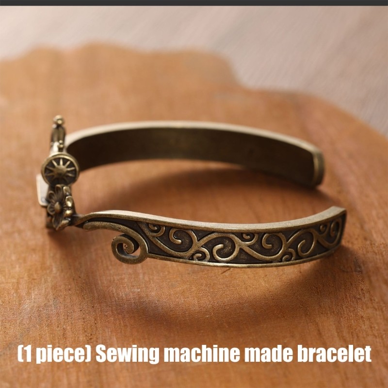 Stylish Sewing Machine Inspired Bangle Adjustable Fit Suitable For Various