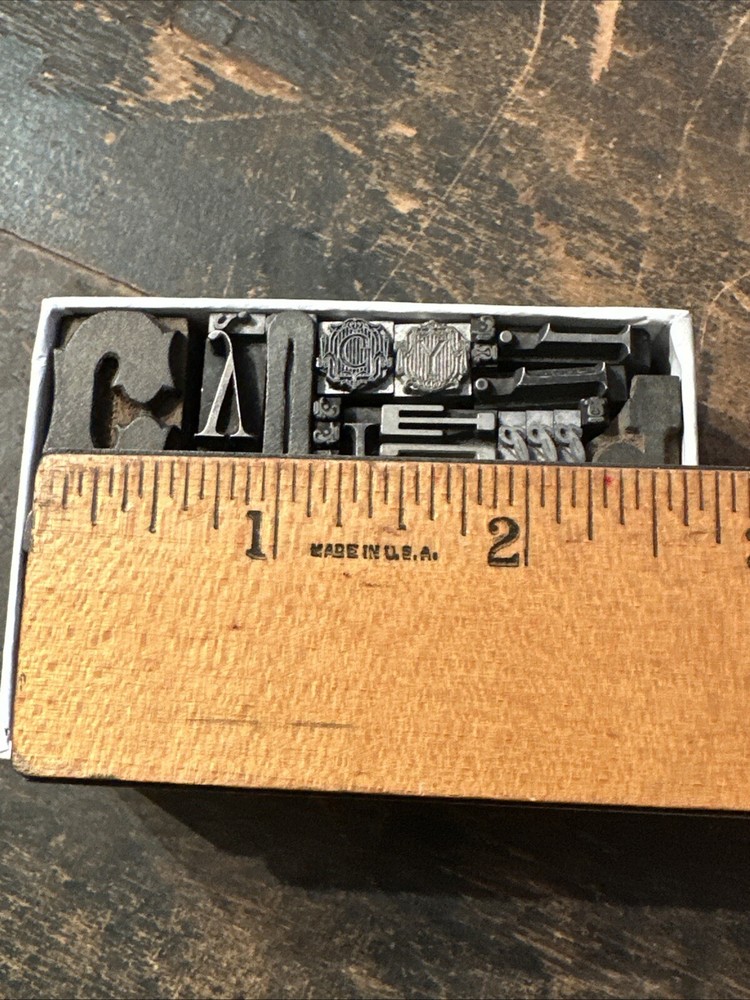 Printing Blocks “ Ornamental Borders Dingbats” Variety #LA