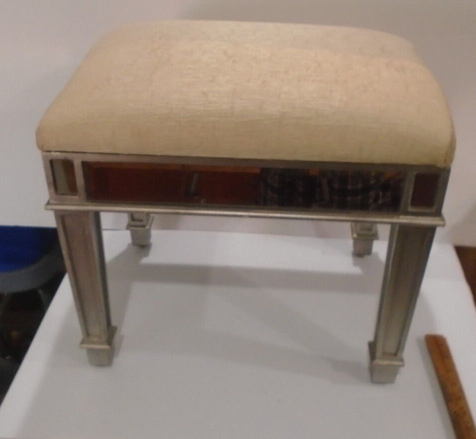 Retro Foot Stool Ottoman  Mid Century